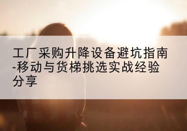 铜川移动式升降机怎么选-工厂采购升降设备避坑指南-移动与货梯挑选实战经验分享